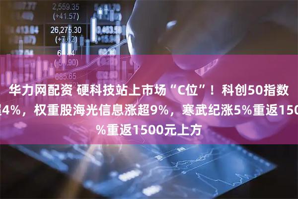 华力网配资 硬科技站上市场“C位”！科创50指数盘中涨超4%，权重股海光信息涨超9%，寒武纪涨5%重返1500元上方